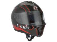 Helm Speeds Integral Race II Graphic schwarz / titanium / rot