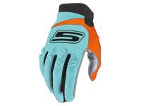 Handschuhe MX S-Line homologiert, blau / orange - Größe M