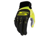 Handschuhe MX S-Line homologiert, schwarz / fluo-gelb - verschiedene Größen