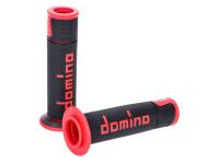 Griffe Satz Domino A450 On-Road Racing schwarz / rot mit offenen Enden