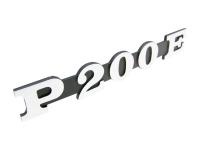 Schild / Schriftzug "P200E" für Seitenverkleidung für Vespa P 200 E