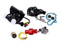 Wasserpumpe Kit komplett VOCA Racing schwarz für Minarelli AM, Generic, KSR-Moto, Keeway, Motobi, Ride, CPI, 1E40MA 1E40MB