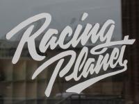 Aufkleber Racing Planet 200x115mm weiß